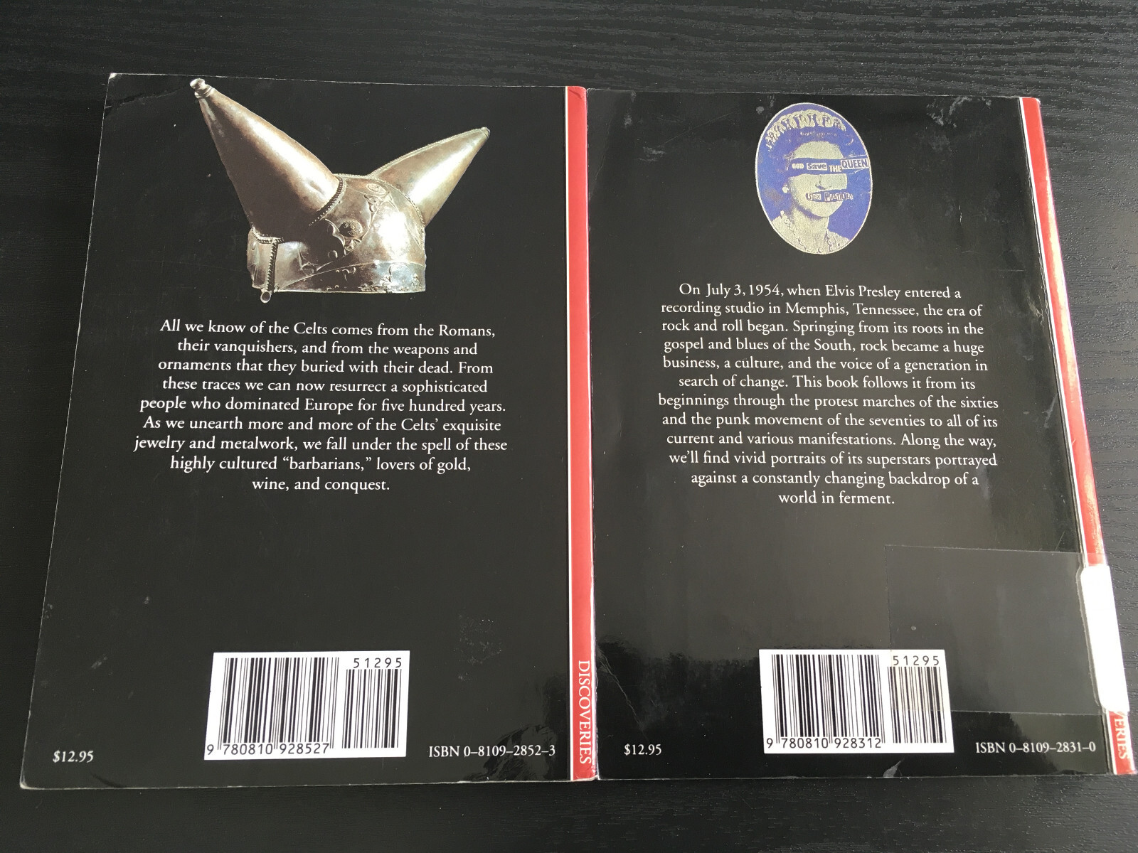 Discoveries 2X Lot The Celts: Conquerors of Ancient Europe & The Story of Rock