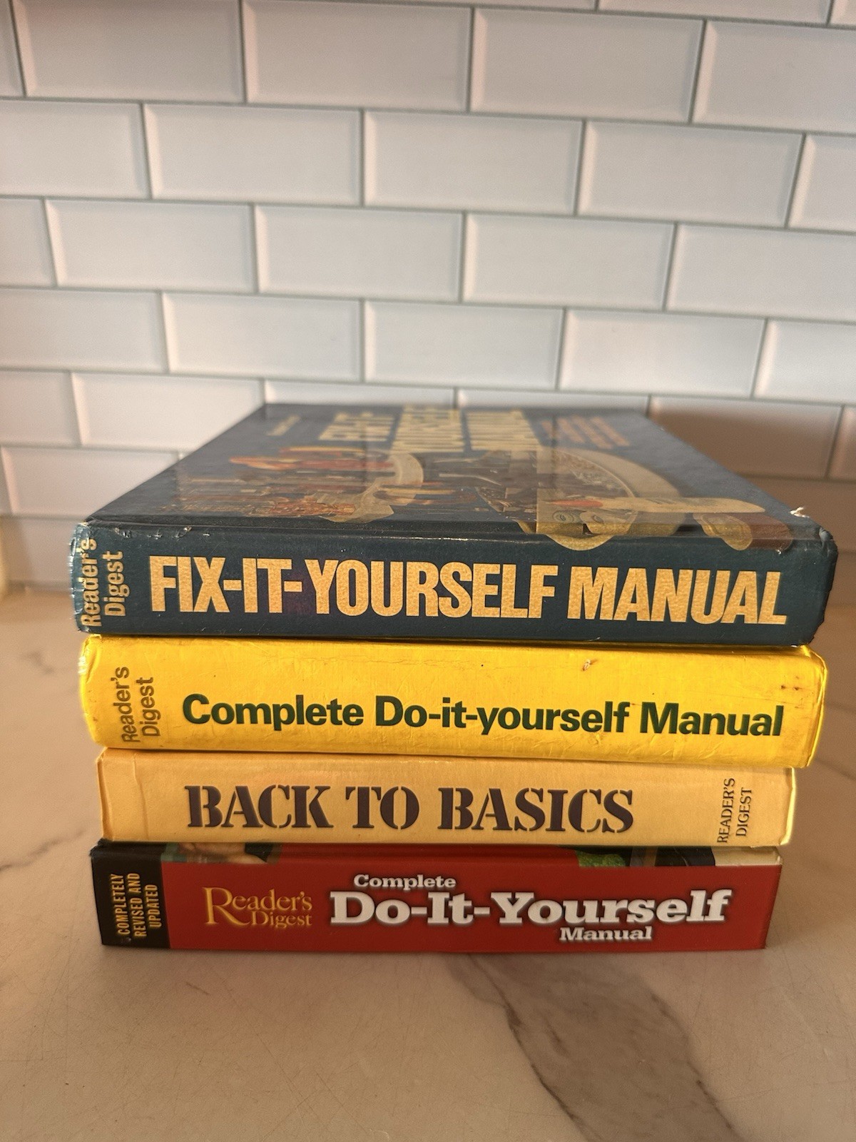 Reader&rsquo;s Digest Complete Do It Fix Yourself DIY Home HC Book Manuals Lot Of 4