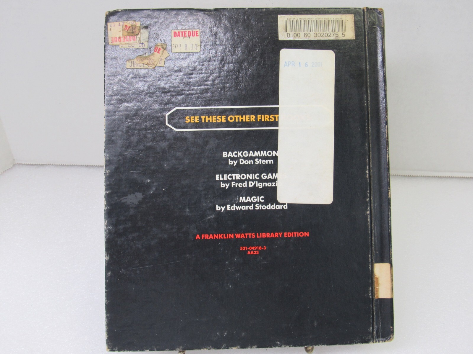 War Gaming by Tom McGowen Franklin Watts First Book 1985 Hard Cover