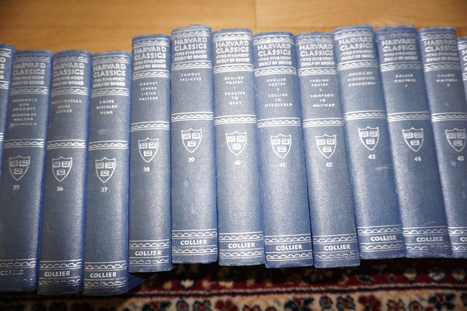 Harvard Classics 5 Foot Shelf Of Books Collier Blue Single Volume Selection