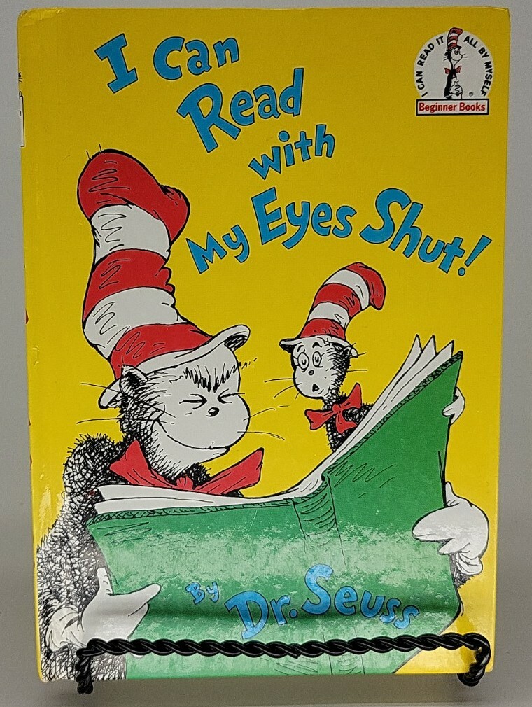 I Can Read With My Eyes Shut Dr. Seuss VERY GOOD 7&Prime;x 9&Prime; Beginner Books