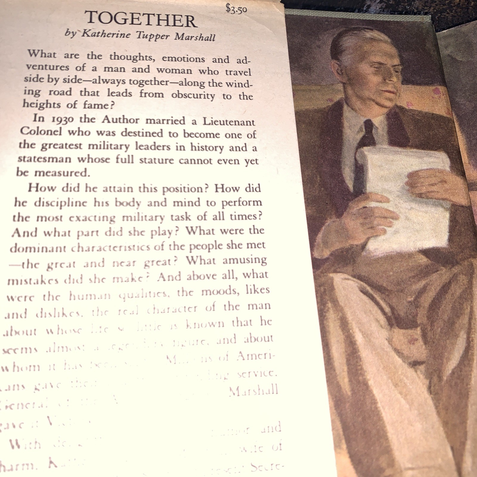 1947 « Together » Katherine Tupper Marshall Hardcover General Marshall