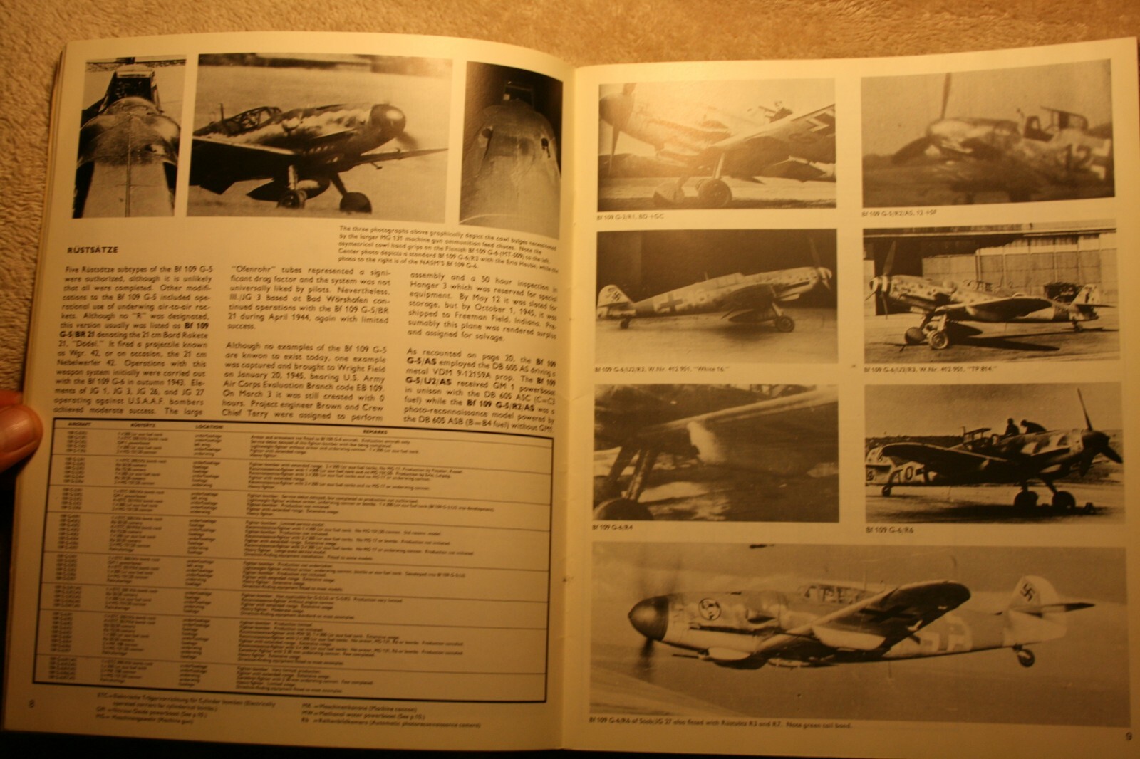 Monogram Close Up Volume 6 Messerschmitt Bf 109 G Gustav Part 1 Good Condition