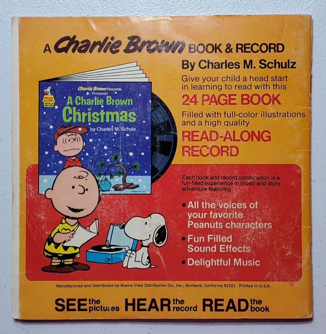 Vintage Read Along Book And Record He&rsquo;s Your Dog Charlie Brown
