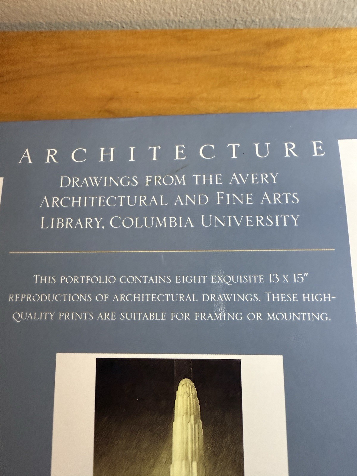 The Art of Architecture Print Portfolio | 8 prints 13&Prime; x 15&Prime; | Avery Library