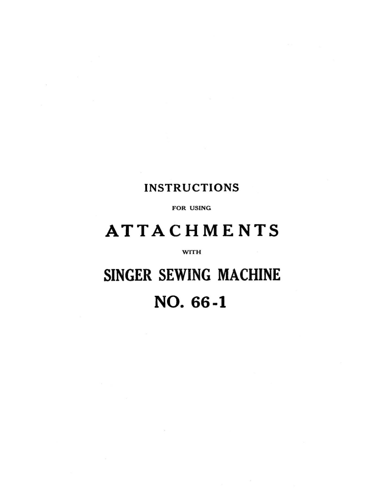 Singer Sewing Machine No. 66-1 Instruction Manual « 1913 » (27 Page)