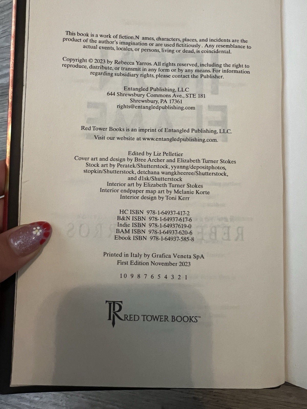 Rebecca Yarros Iron Flame (The Empyrean Ser. Vol 2) Hardcover 2023 1st Ed