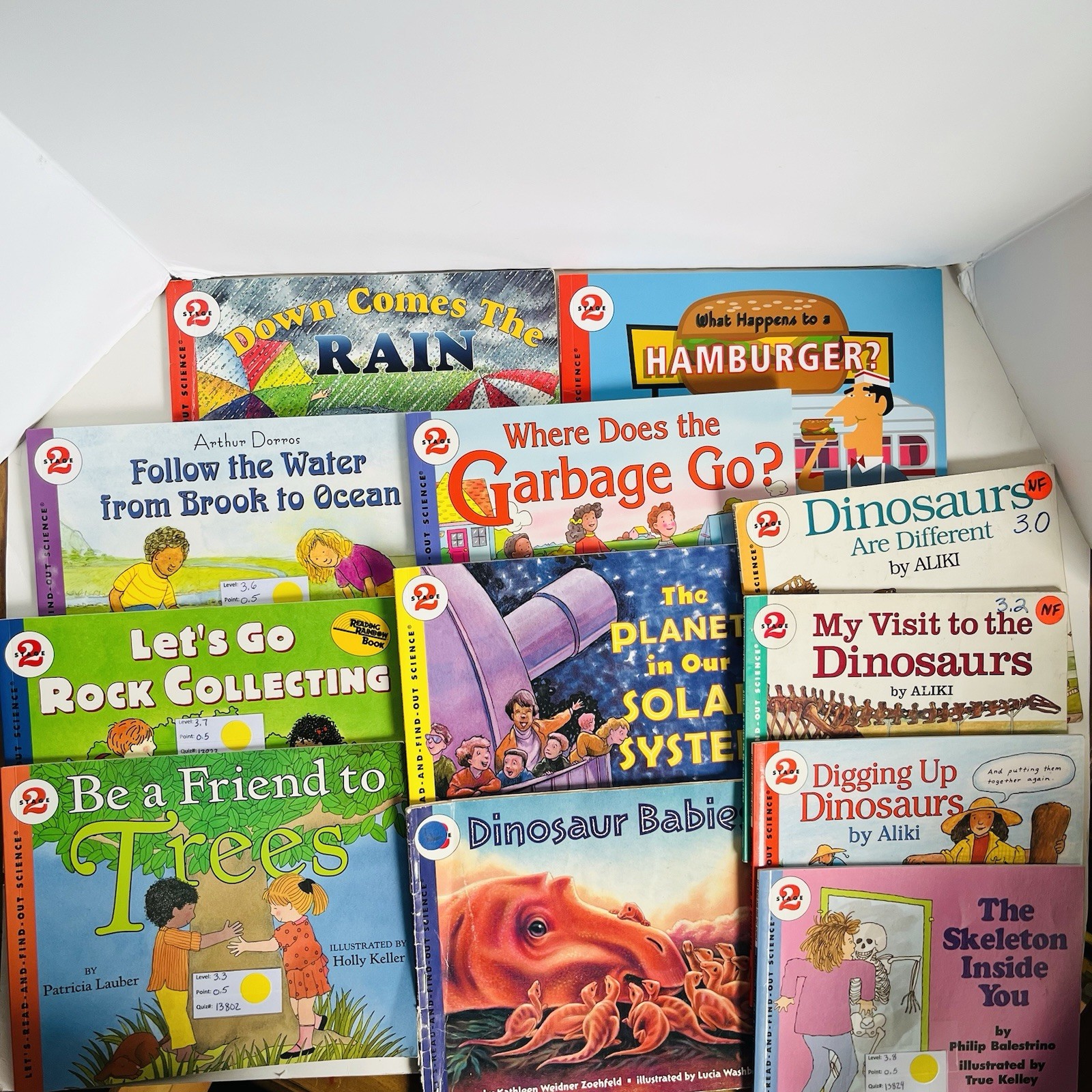 Lets Read and Find Out Science Book Lot 12 Hamburger Skeleton Planets Dinosaur P