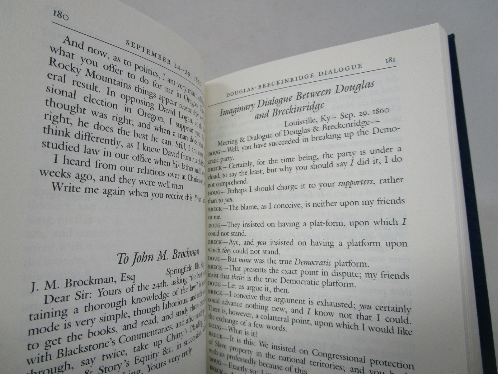 Abraham Lincoln Speeches and Writings 1839 – 1865 The Library of America 1989