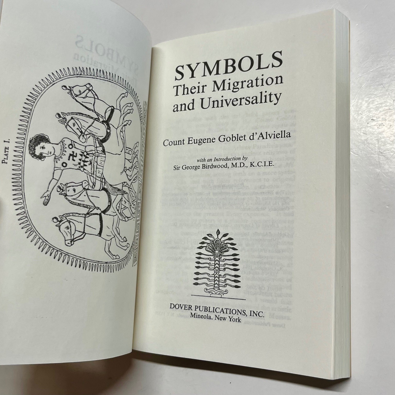 Symbols Their Migration Universality Goblet d&rsquo;Alviella 2000 Dover Edition
