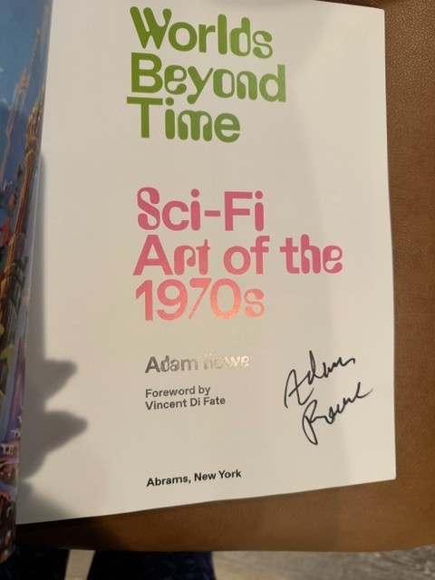 Worlds Beyond Time Sci-Fi Art of the 70s Adam Rowe Abrams 2023 HC signed New
