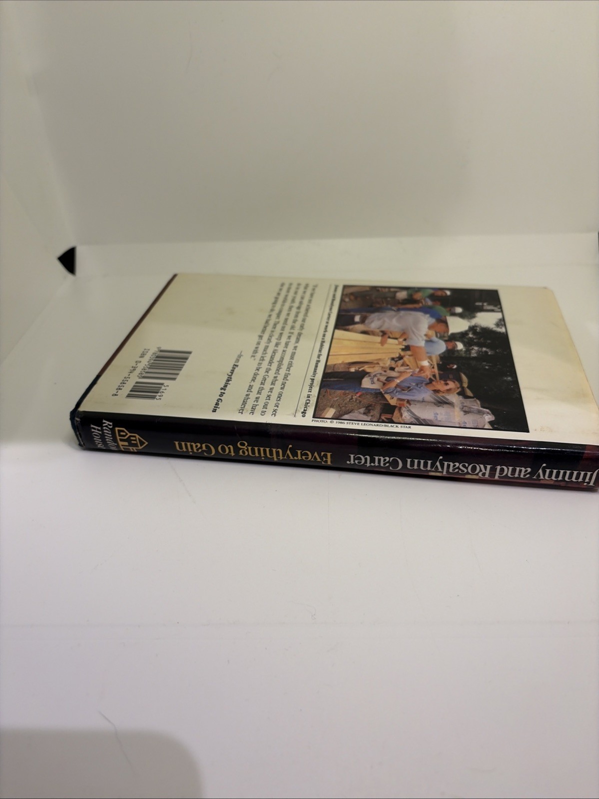 1987 Jimmy Carter &Rosalynn Carter « Everything to Gain » Jimmy Carter Signed Book