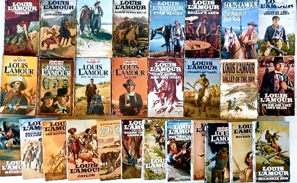 Louis L&rsquo;Amour Lot of 28 Western Paperbacks