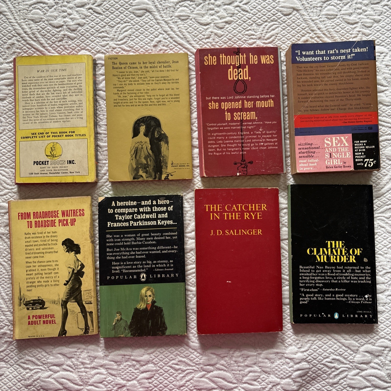 Lot~ 50 Vintage Pulp Paperbacks Crime Mystery Classic 1950s Pocket Cardinal Dell