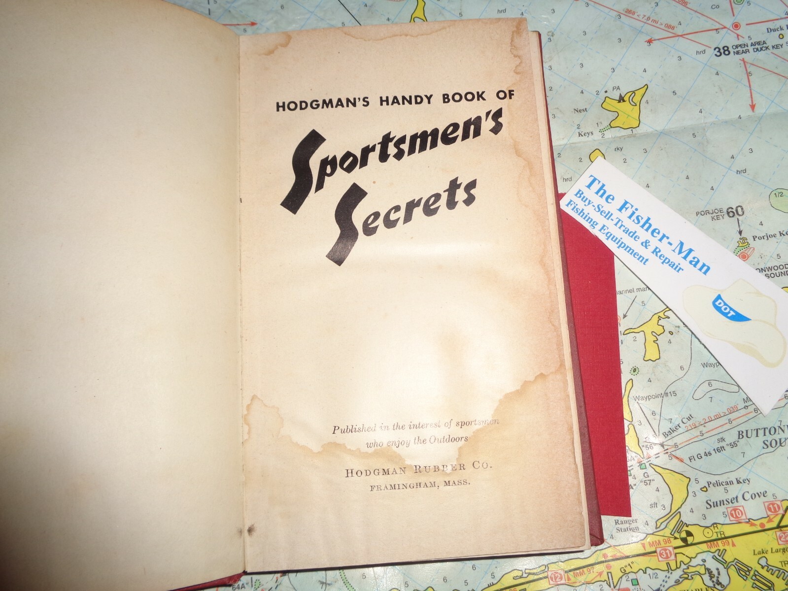 HODGMAN&rsquo;S HANDY BOOK OF SPORTSMEN&rsquo;S SECRETS COPYRIGHT 1946 VINTAGE 168 PAGES