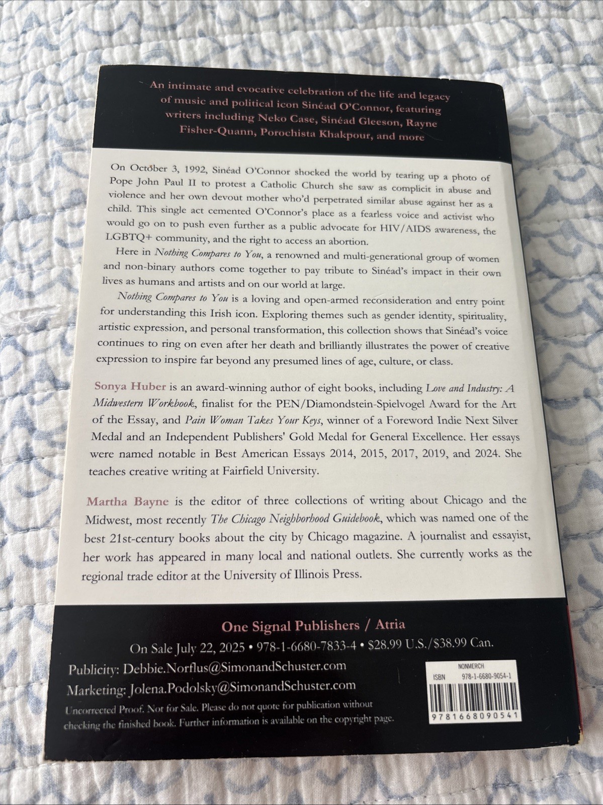 NOTHING COMPARES TO YOU: WHAT SINEAD O&rsquo;CONNOR MEANS TO US – ARC! BRAND NEW!! PB!