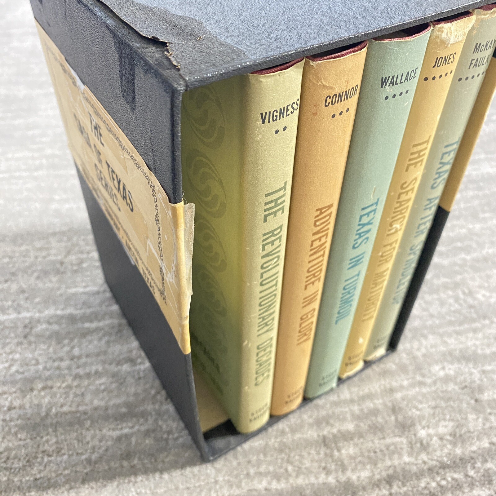 The Saga of Texas Series 1965 Steck-Vaughn Set (Missing 1 Volume) Signed Texana