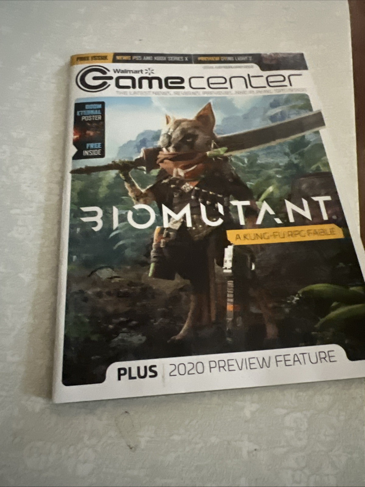 Walmart Gamecenter Magazine Issue 68 Feb 2020 – Biomutant Doom Eternal Poster