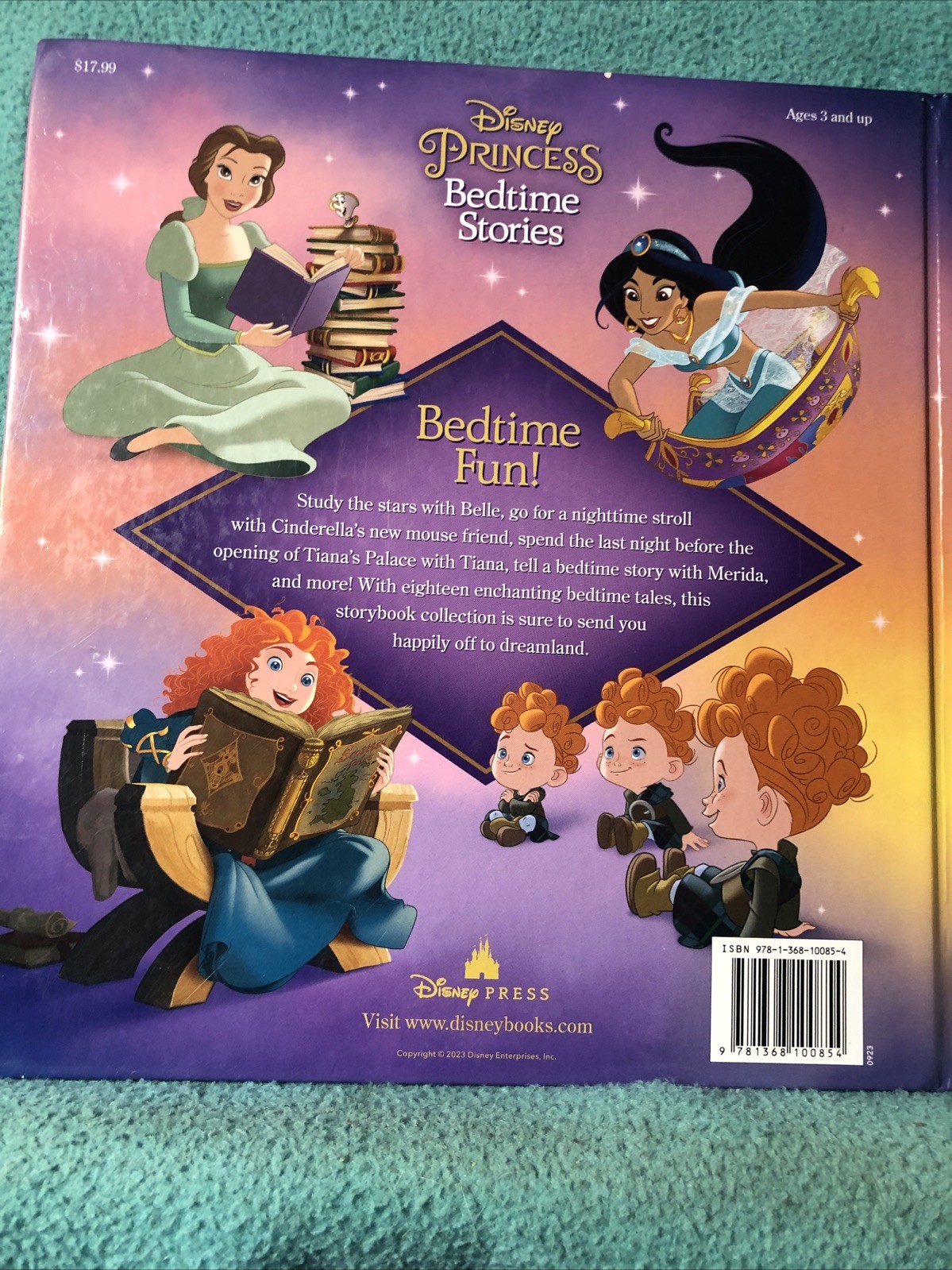 Disney Princess Bedtime Stories Book 2023 HB  » LOT V « 