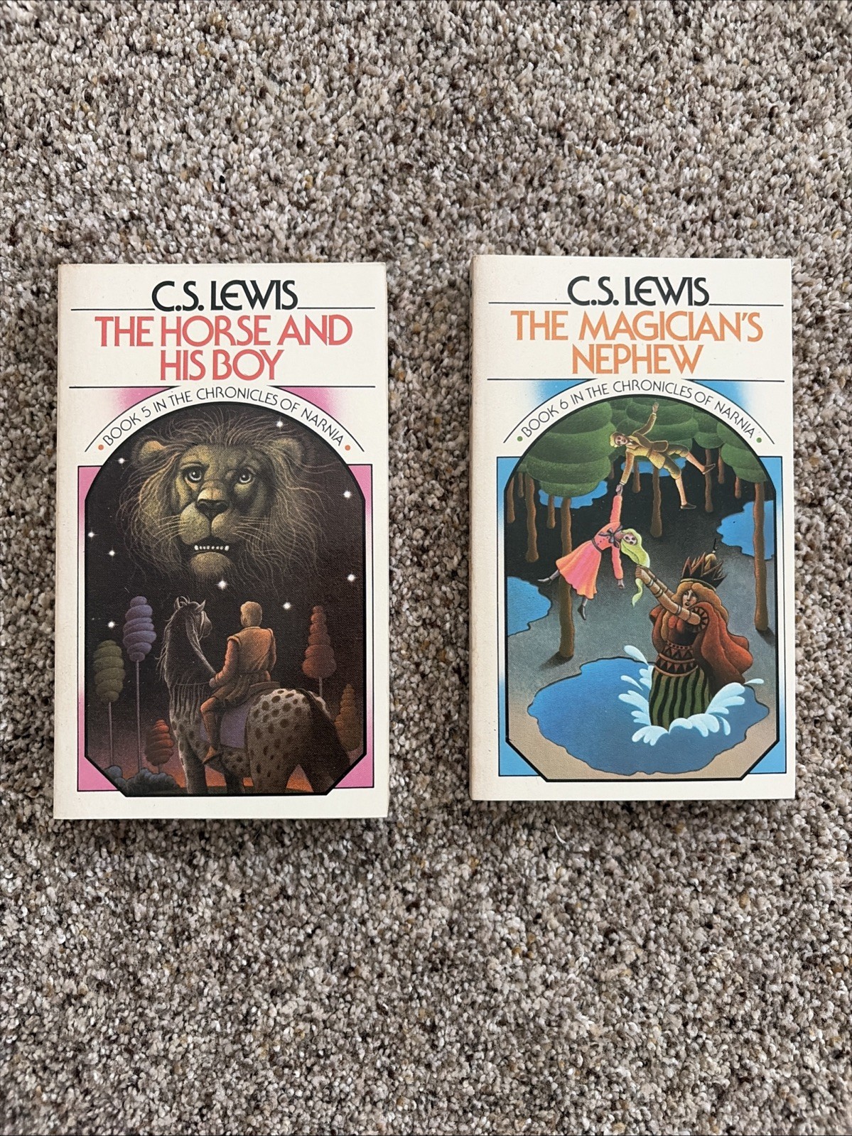 The Chronicles Of Narnia Complete Box Set 1970 Books 1-7 Vintage Collier