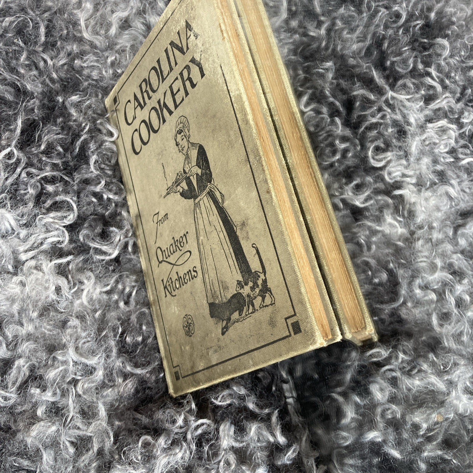 1924 Carolina Cookery from Quaker Kitchens, Inscription, collectors