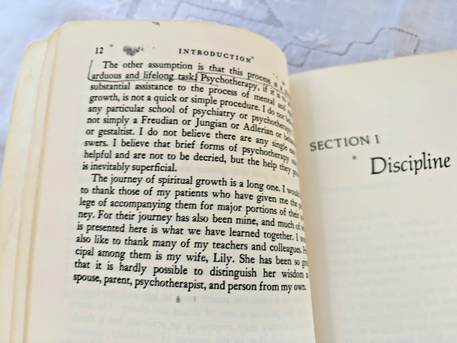 The Road Less Traveled A New Psychology of Love SIGNED Copy 1979 Paperback