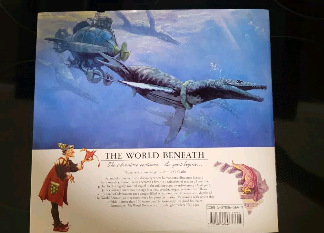 First Edition! Dinotopia : The World Beneath by James Gurney (1995, Hardcover)