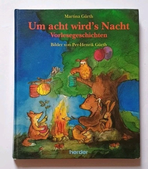 Um acht wird&rsquo;s Nacht – Vorlesegeschichten – Martine Gürth – Gebundene Ausgabe