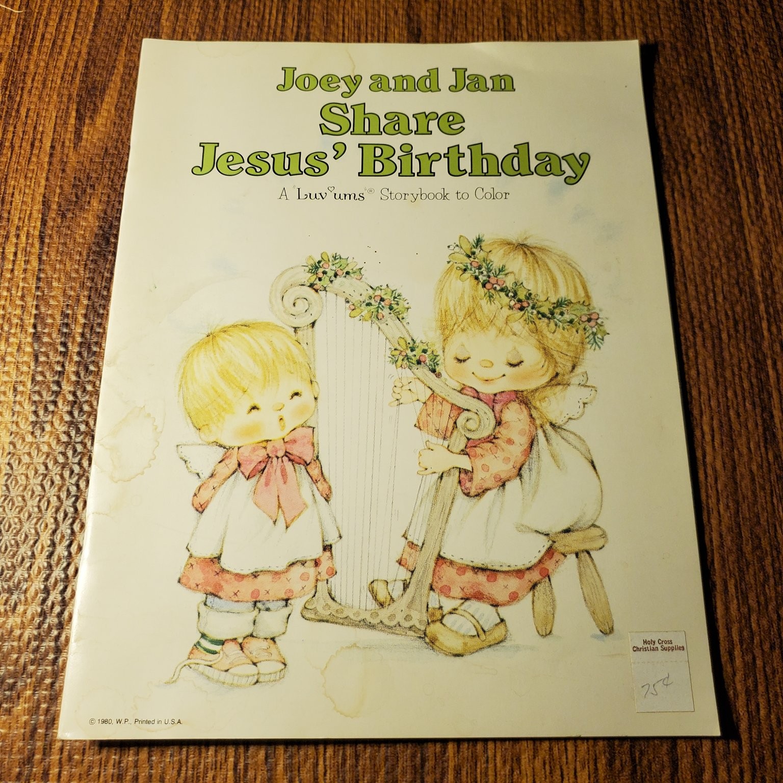 Joey and Jan Share Jesus&rsquo; Birthday Luv Ums 1980 Warner Press Storybook