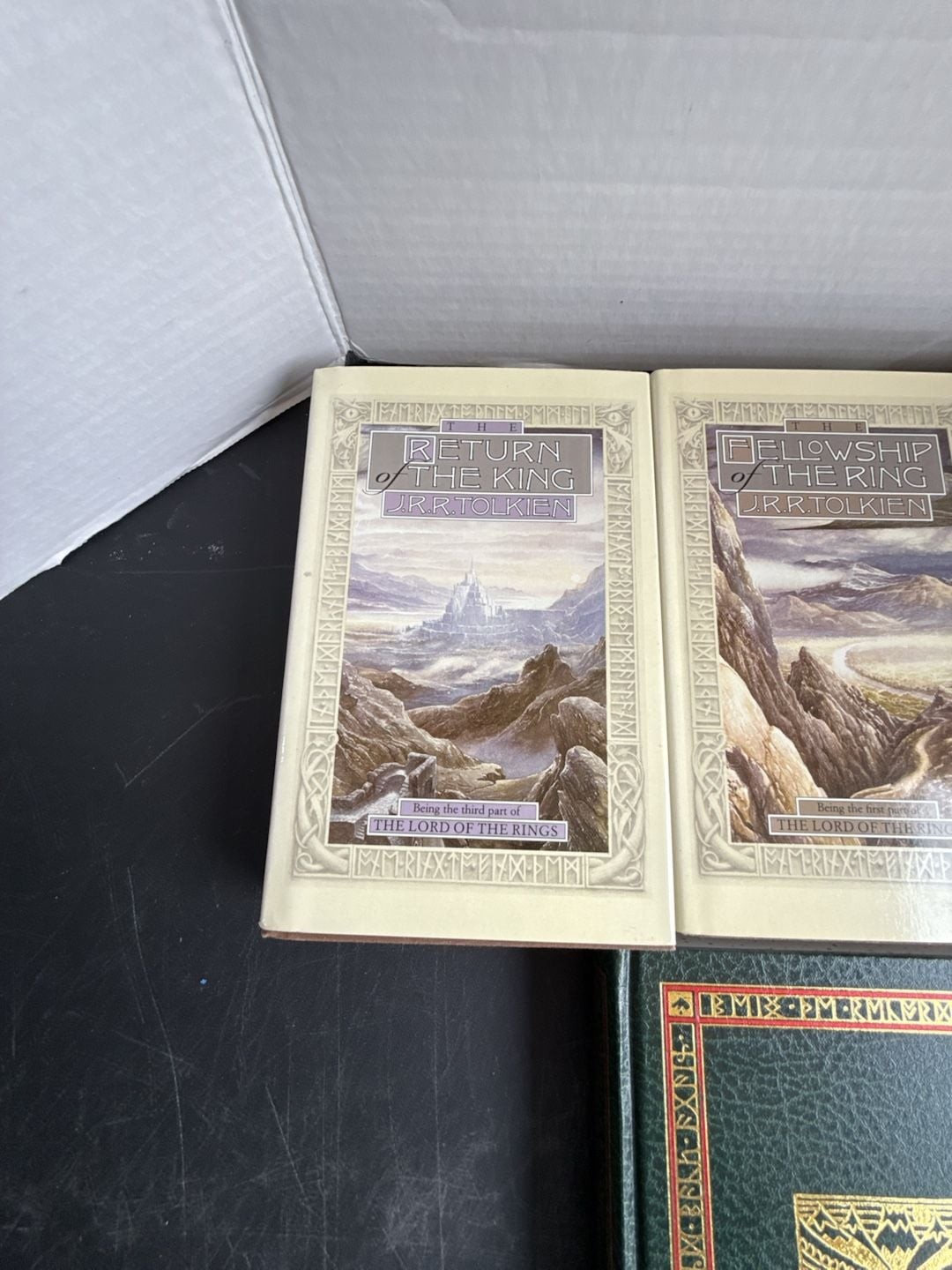 J.R.R. Tolkien The Lord of the Rings Trilogy and The Hobbit 4-Book Hardcover Set