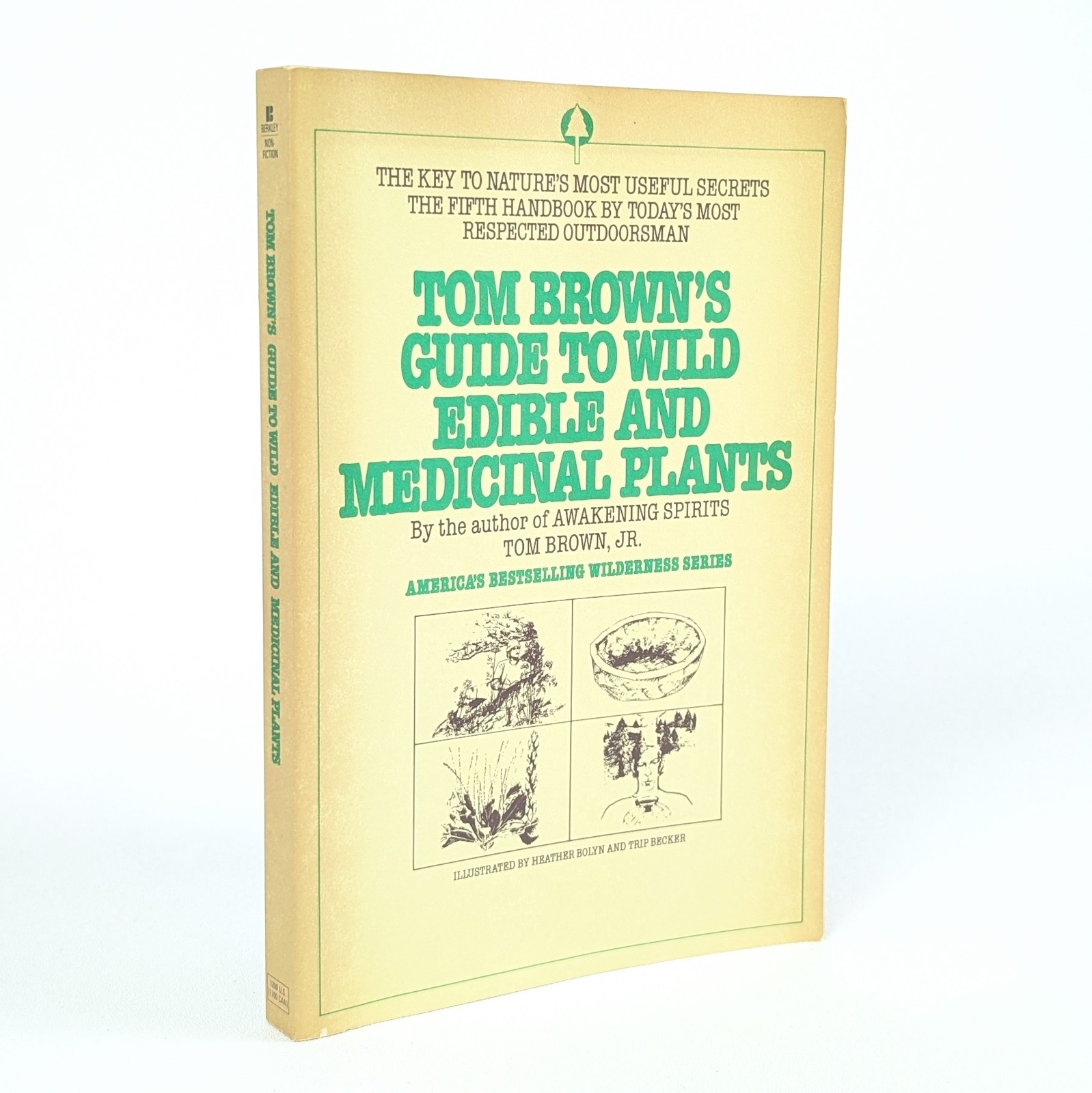TOM BROWN&rsquo;S GUIDE TO WILD EDIBLE AND MEDICINAL PLANTS by Tom Brown Jr. – 1985 PB