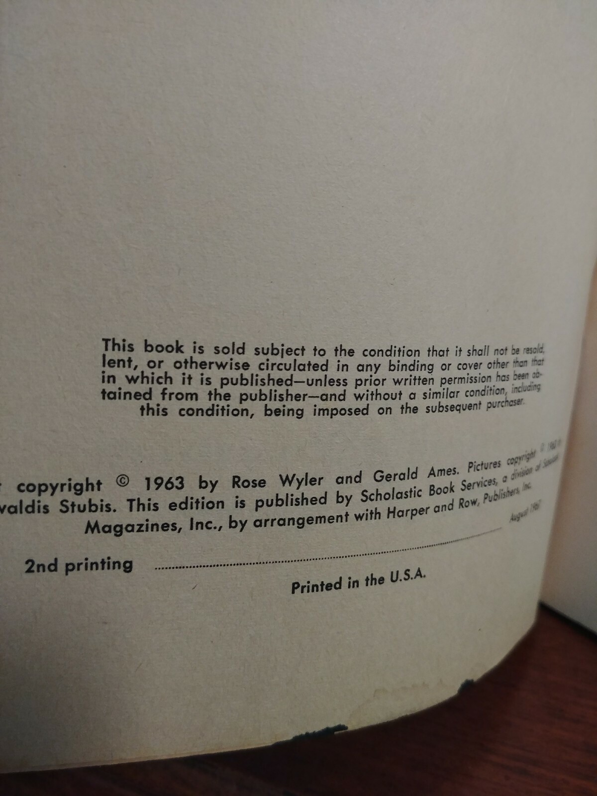 Prove It by Rose Wyler and Gerald Ames; Scholastic 2st Printing August 1967