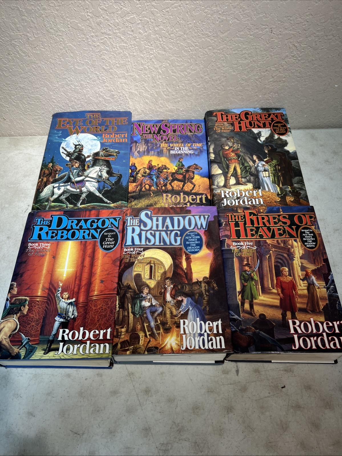 Wheel Of Time Robert Jordan Complete Set Of 15 – All But 1 First Edition