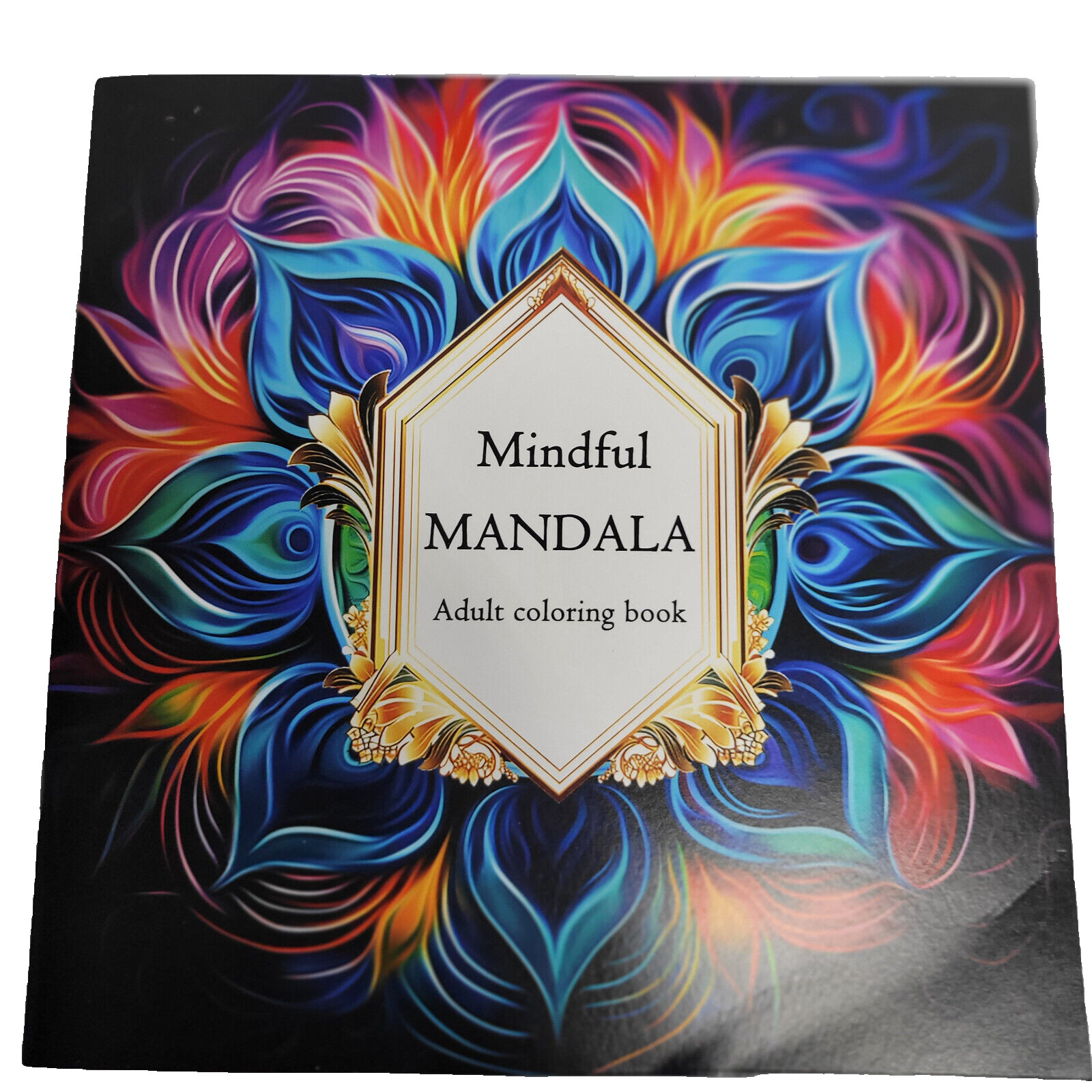 Mindful Mandala Adult Coloring Book 8&Prime;x8&Prime; Paperback w/ 16 Pages of 32 Images