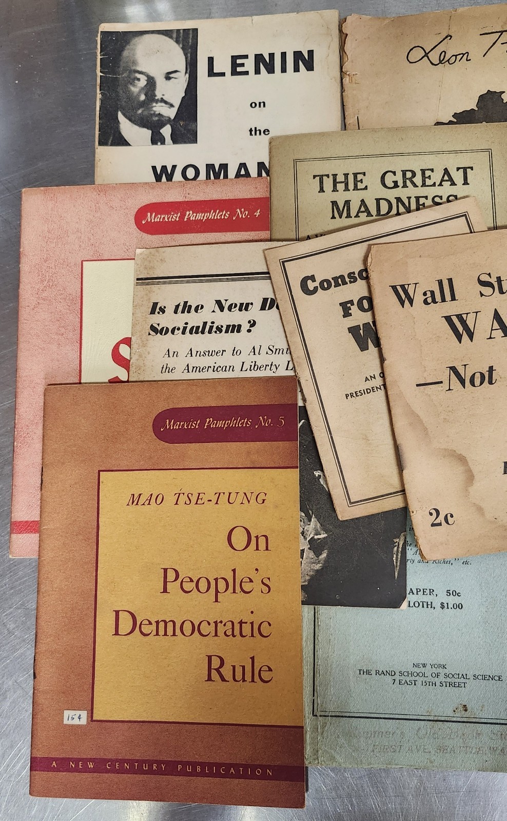 Vtg Radical Pamphlets Lot Black Liberation Socialism Apartheid Cuba Mao Marx