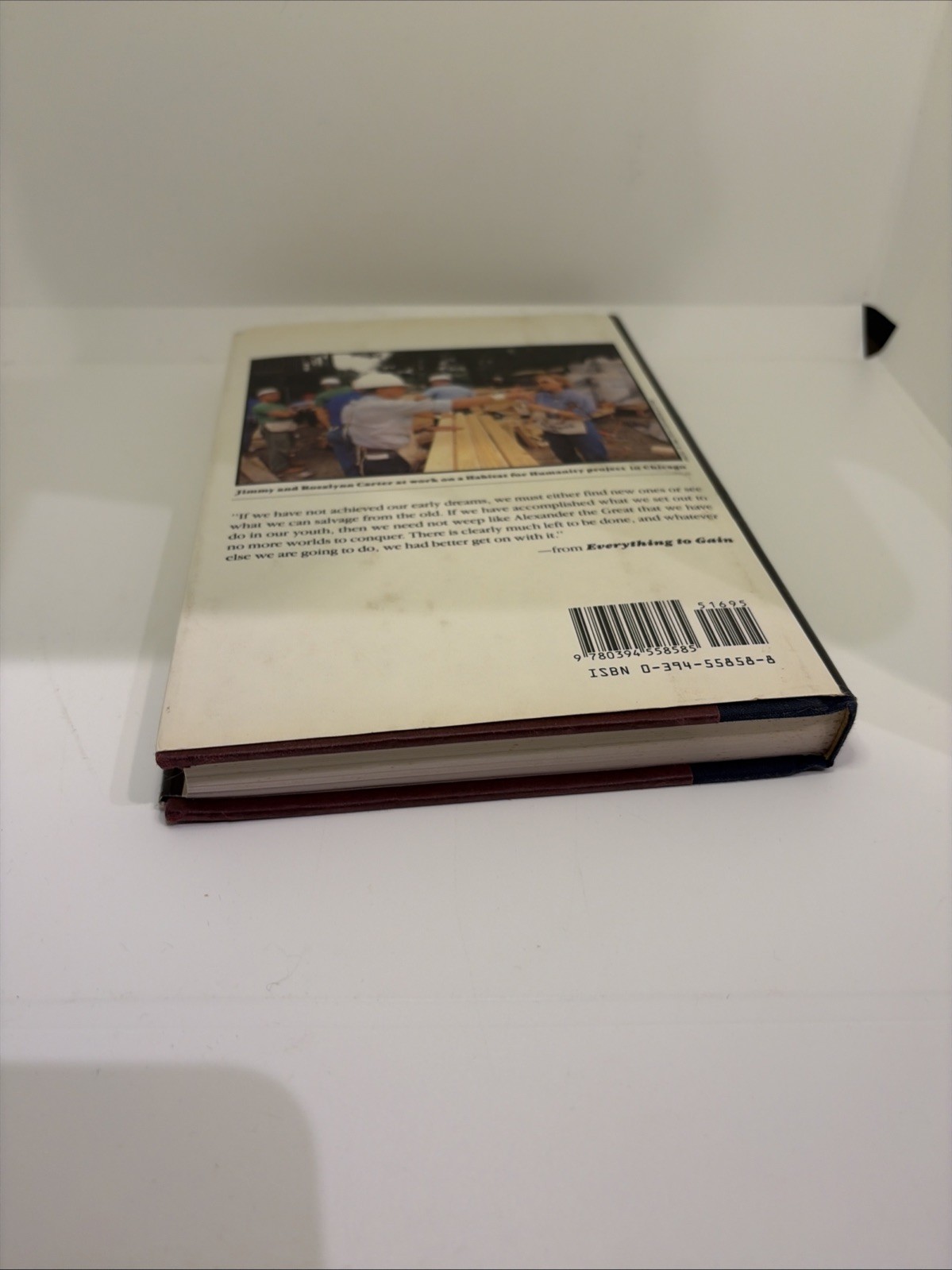 1987 Jimmy Carter &Rosalynn Carter « Everything to Gain » Jimmy Carter Signed Book