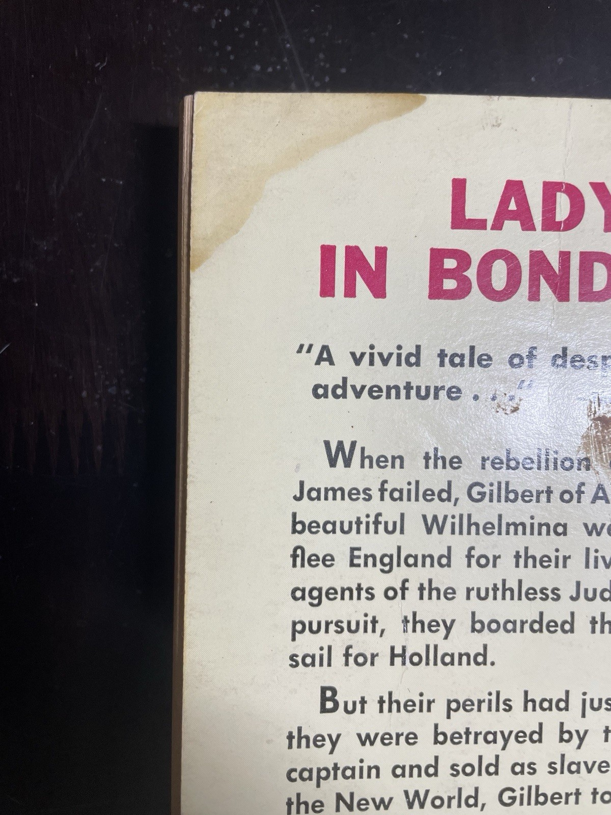 LADY IN BONDAGE – CT Ritchie – adventure – mpb – Ace D-435 – 1959 – Fair/Good