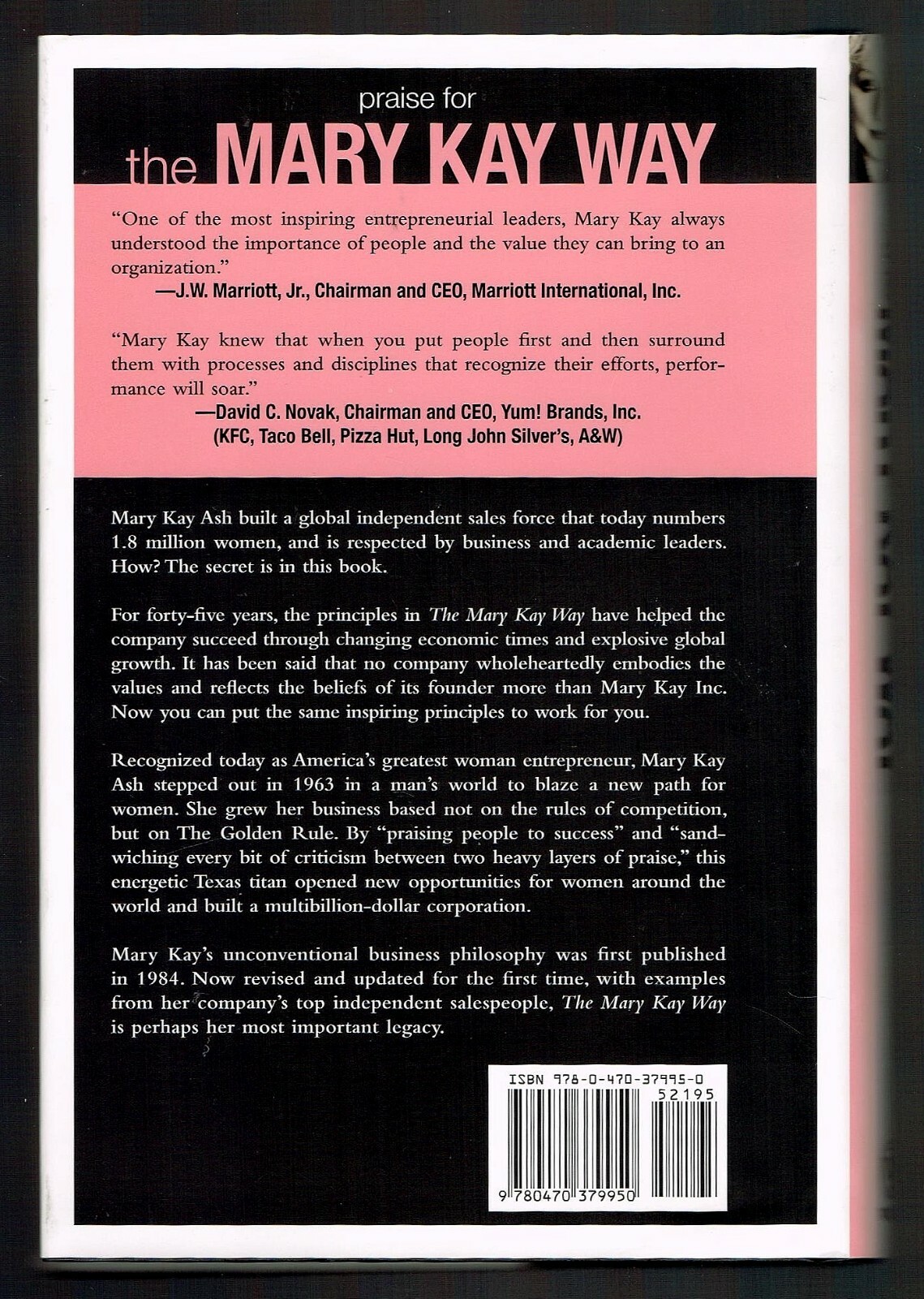 Mary Kay Way : Timeless Principles from America&rsquo;s Greatest Woman Entrepreneur