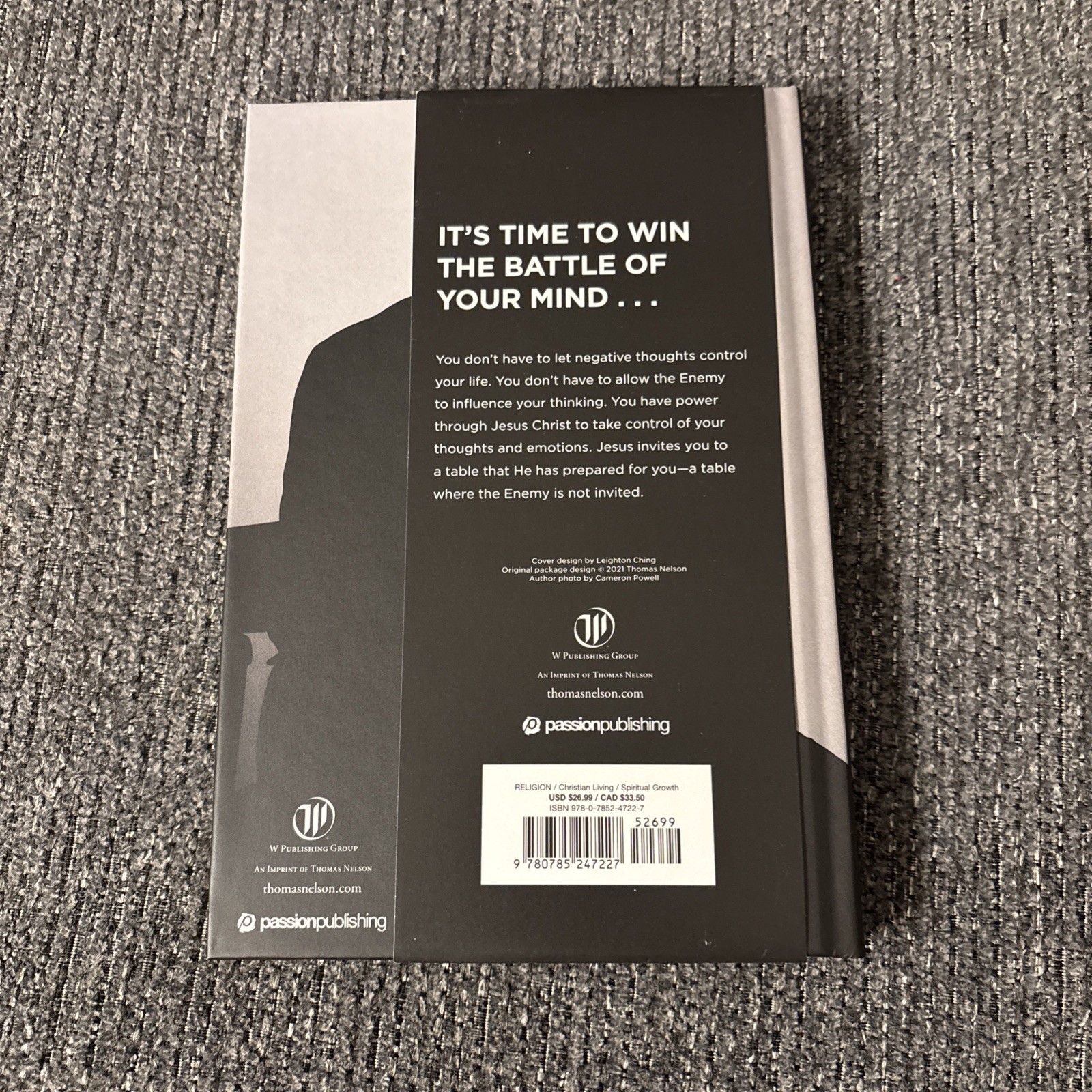 Don&rsquo;t Give the Enemy a Seat at Your Table Louie Giglio 2021 Hardcover Thomas
