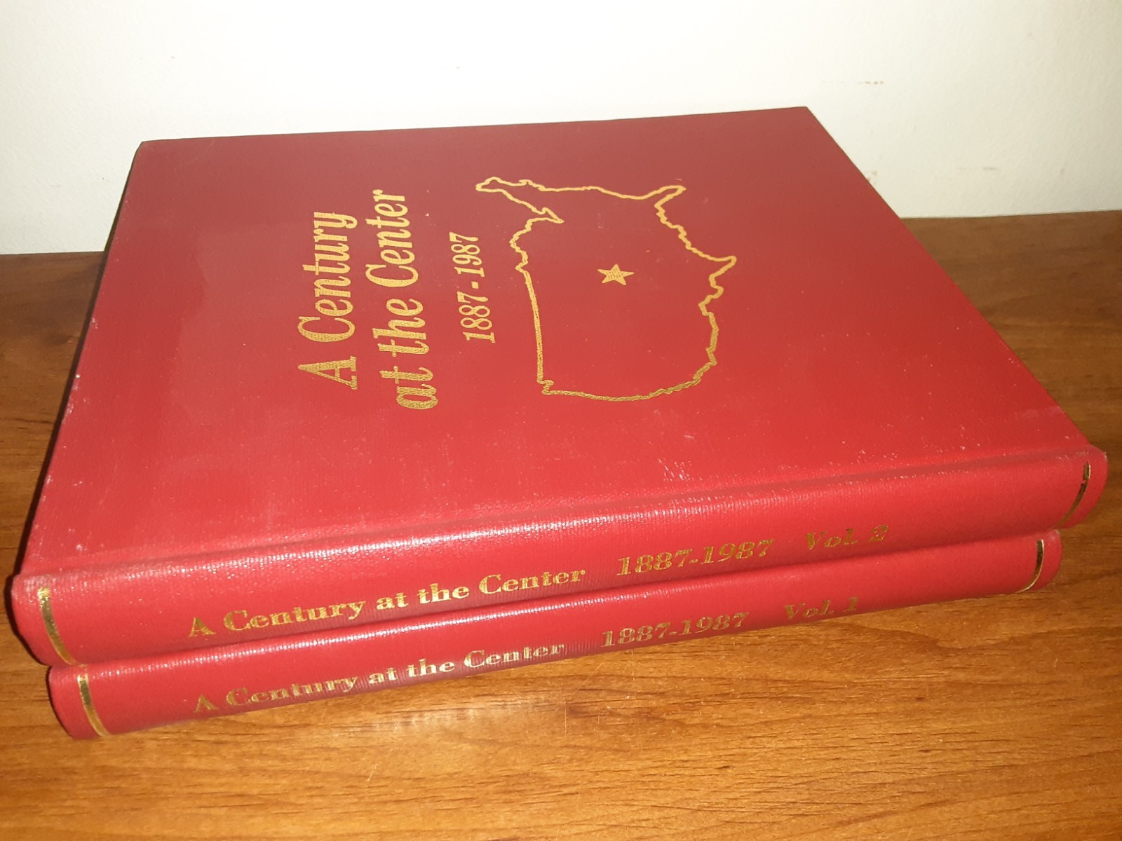 A CENTURY AT THE CENTER 1887-1987 Lebanon, Kansas Centennial Volumes 1 & 2 HC