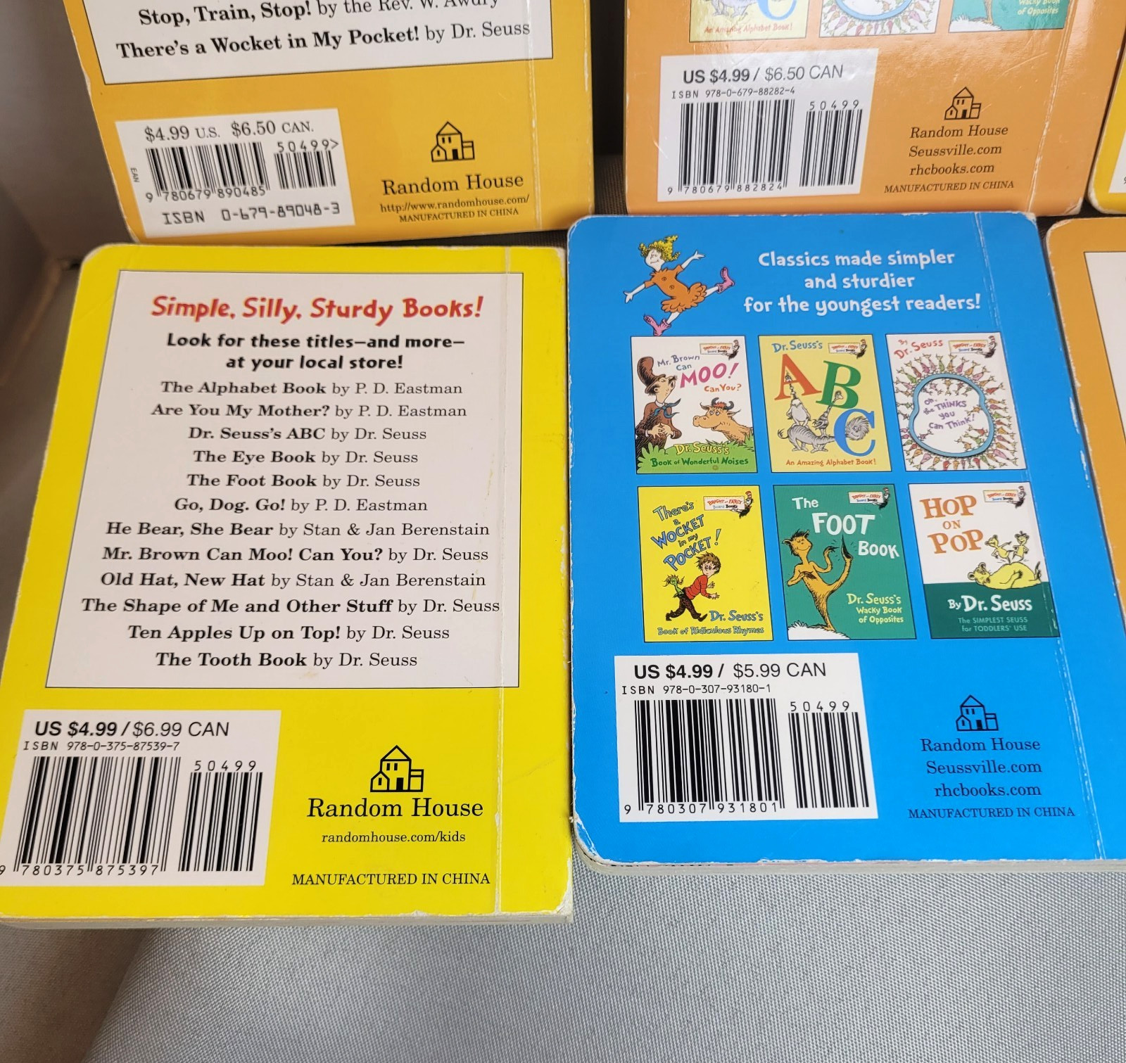 Bright And Early Board Books Dr Seuss Assorted Set Of 6 Children&rsquo;s Books