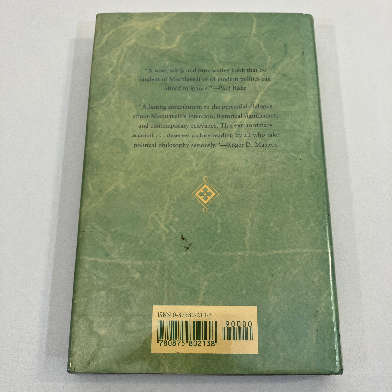 Machiavelli&rsquo;s Three Romes HCDJ 1996 Ex-Library Vickie Sullivan Religion Liberty