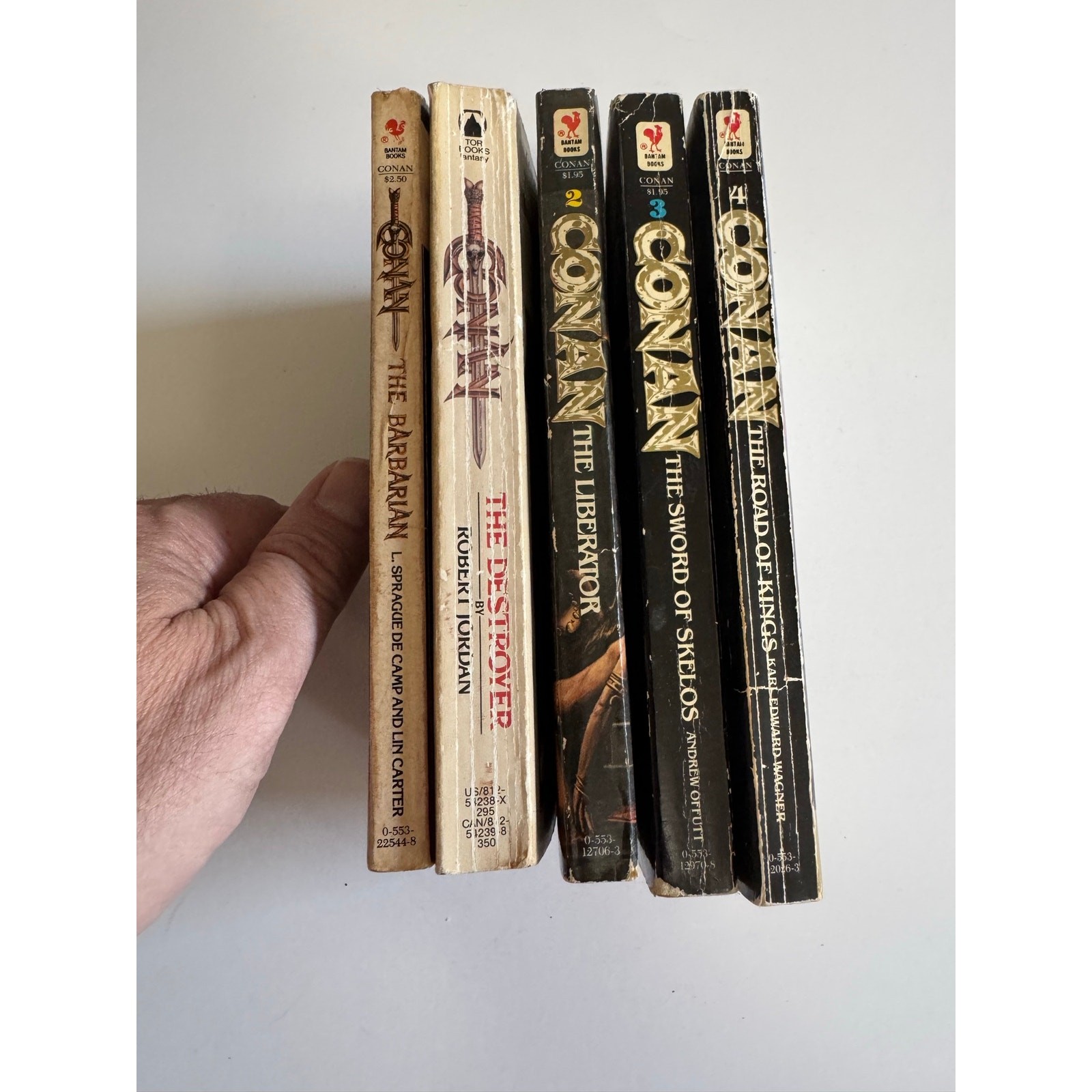 Conan The Barbarian Book lot of 5 Robert Jordan + List in Description