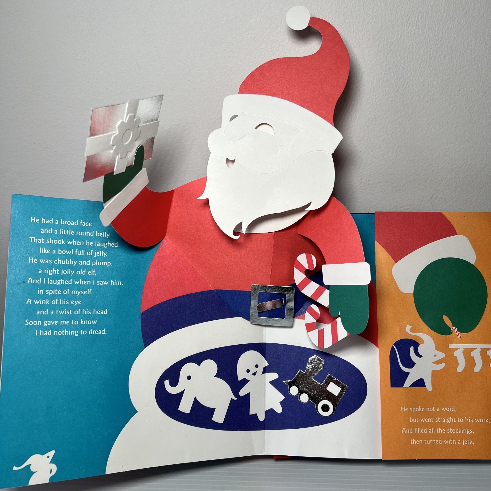 Set SIGNED Robert Sabuda Night Before Christmas Pop-up Book 1st Ed 2002 Pristine