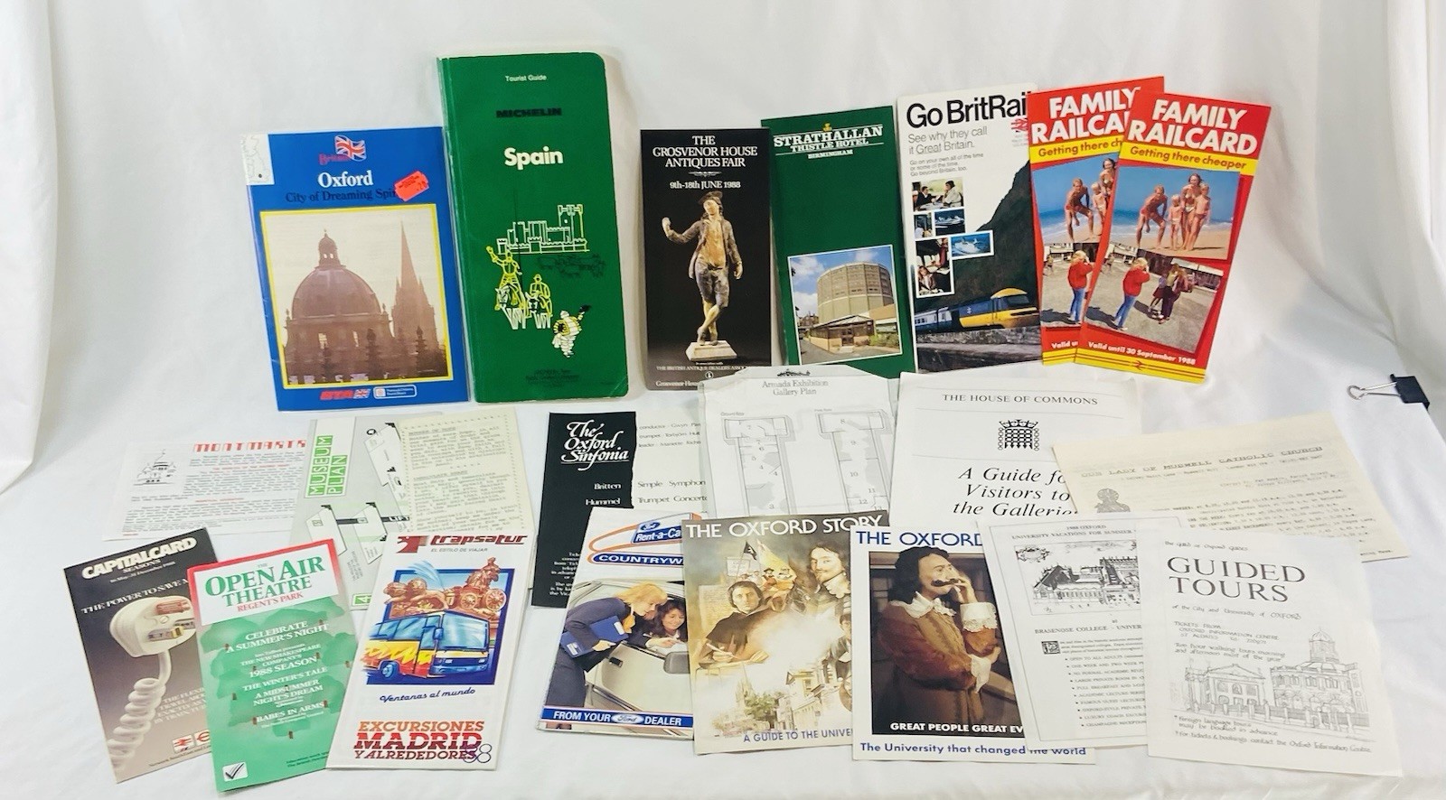 Large Lot Of 90+ Vintage Europe Brochures Maps Guides Newspaper Etc from 1988