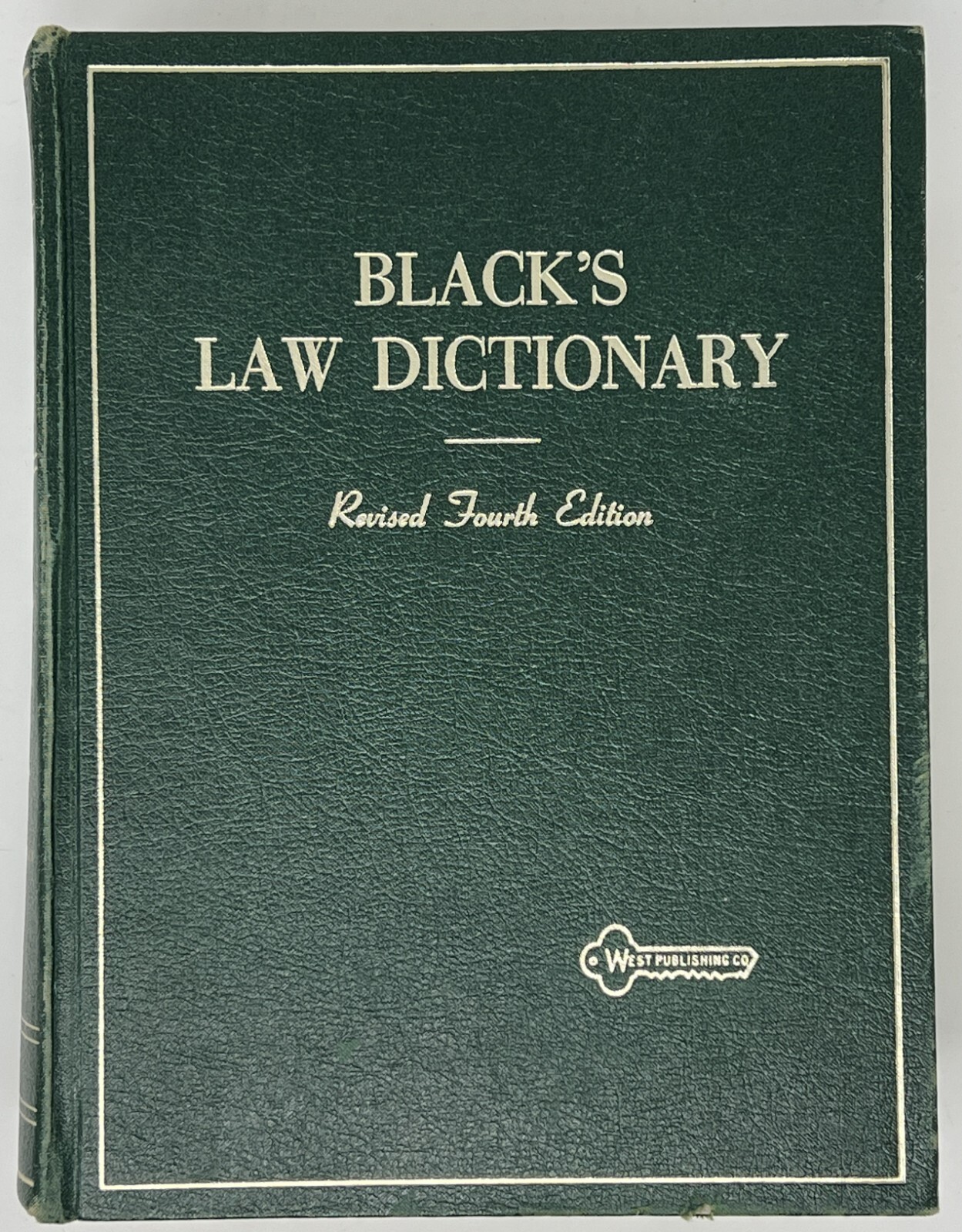 Black&rsquo;s Law Dictionary: Revised 4th Ed./12th Print by Henry Black – 1975 HC West