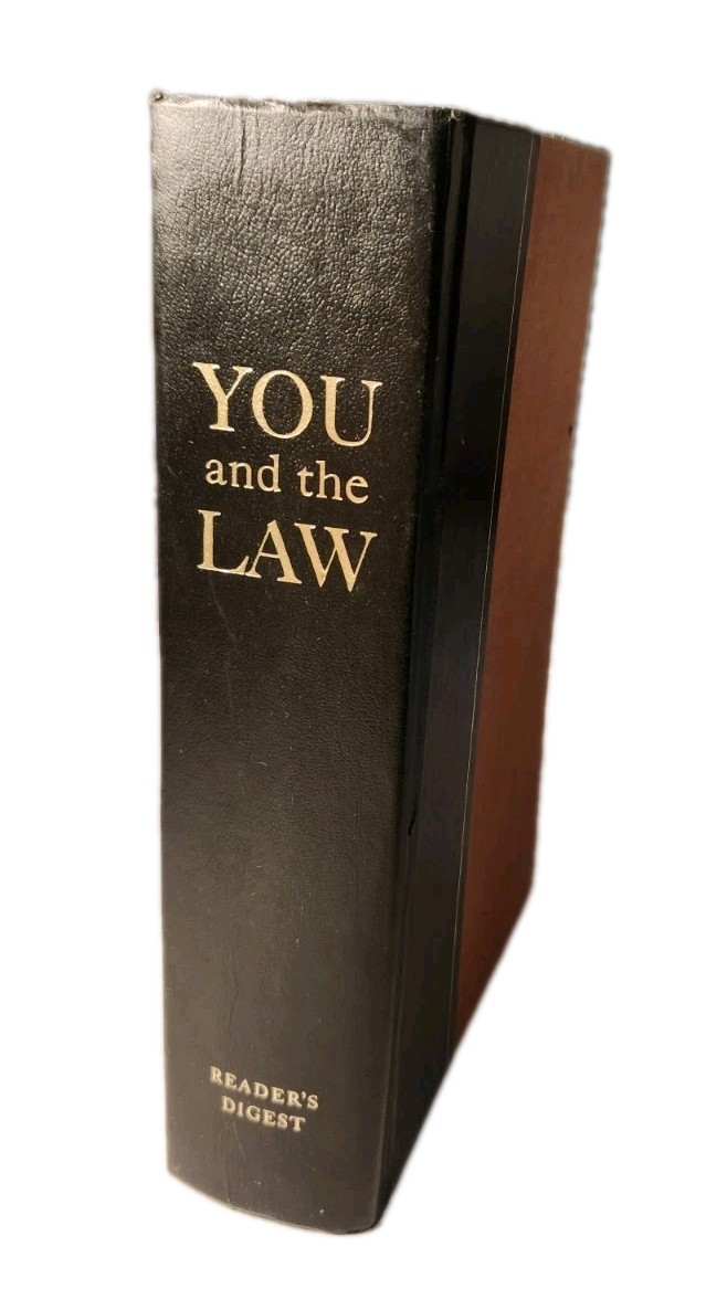 You and the Law, book. Reader&rsquo;s Digest 1977 Hardcover. 864 Pages
