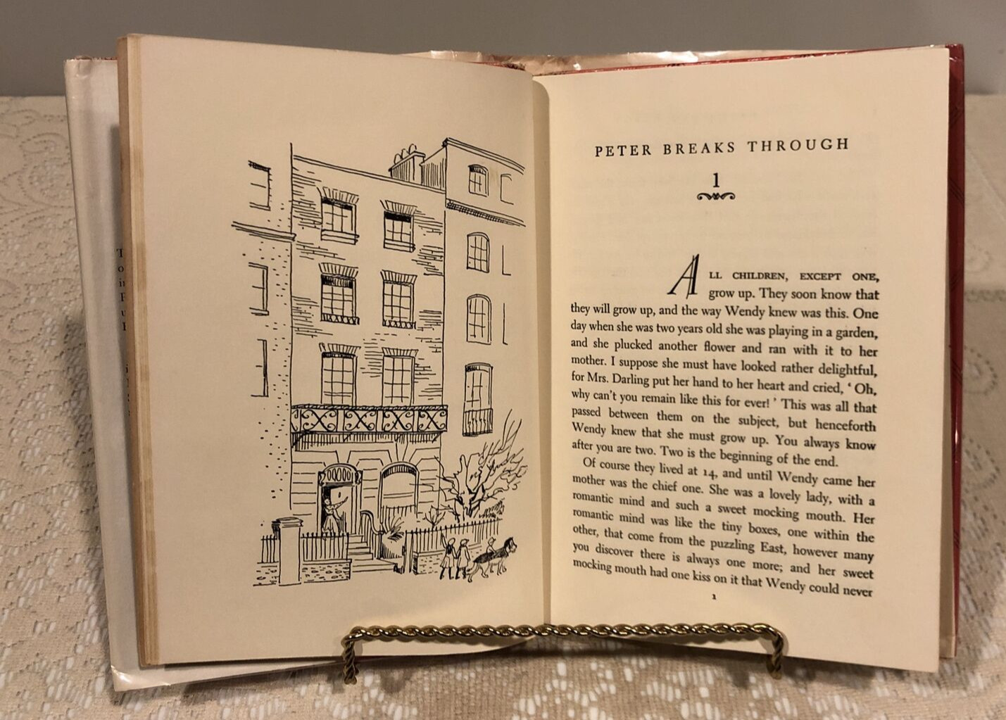 Peter Pan By J.M. Barrie , 1950 Hardcover/Dust Jacket, Charles Scribner&rsquo;s Sons