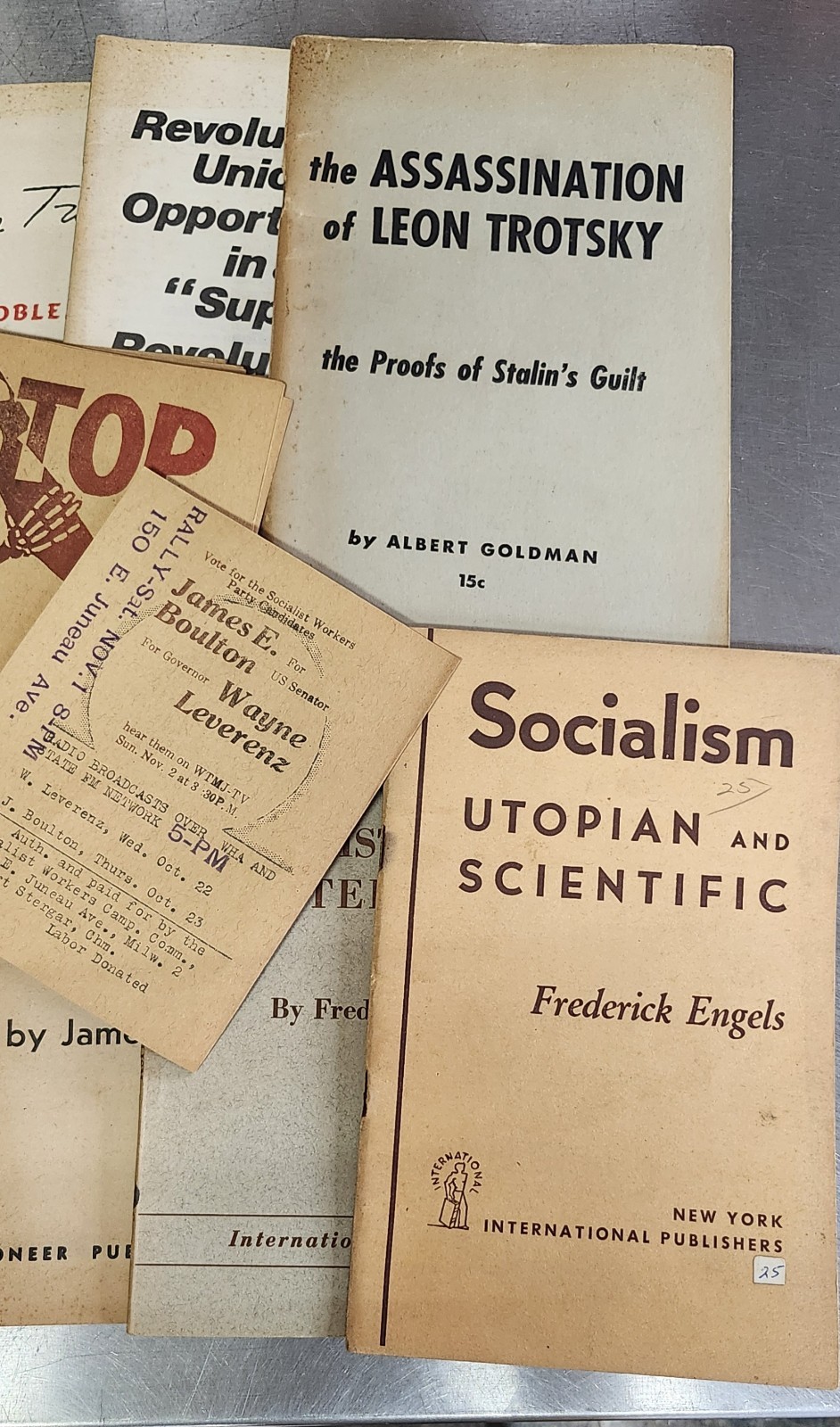 Vtg Radical Pamphlets Lot Black Liberation Socialism Apartheid Cuba Mao Marx