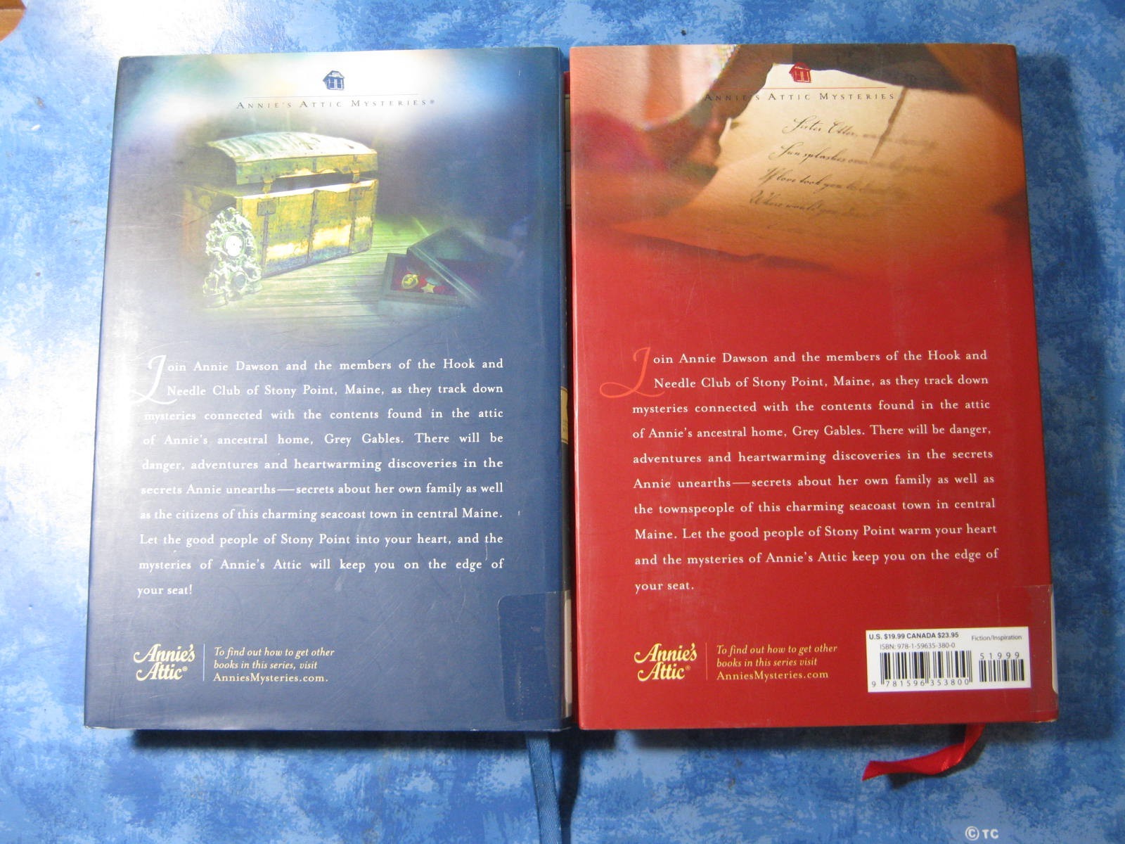 LOT OF 7 ANNIE&rsquo;S ATTIC MYSTERIES Inspirational Fiction HCDJ 2013 VGC